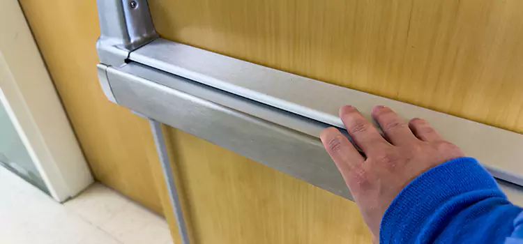 Installing a Push Bar on a Door Council Bluffs